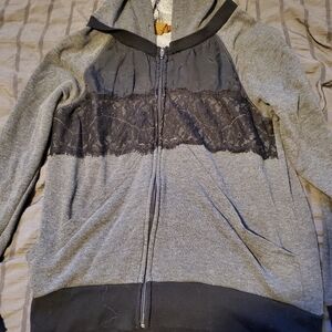 Copper Key Gray and Black Hoodie